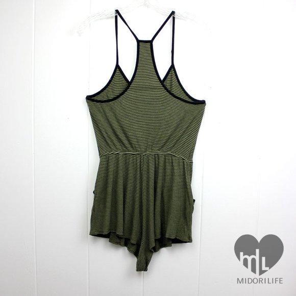 SILENCE + NOISE Striped Racerback Romper - Picture 4 of 8